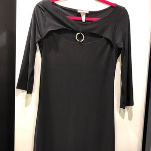 Black Dress w/Ring Opening